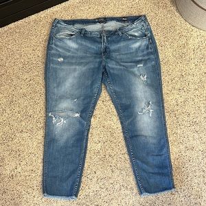 Silver jeans cropped boyfriend